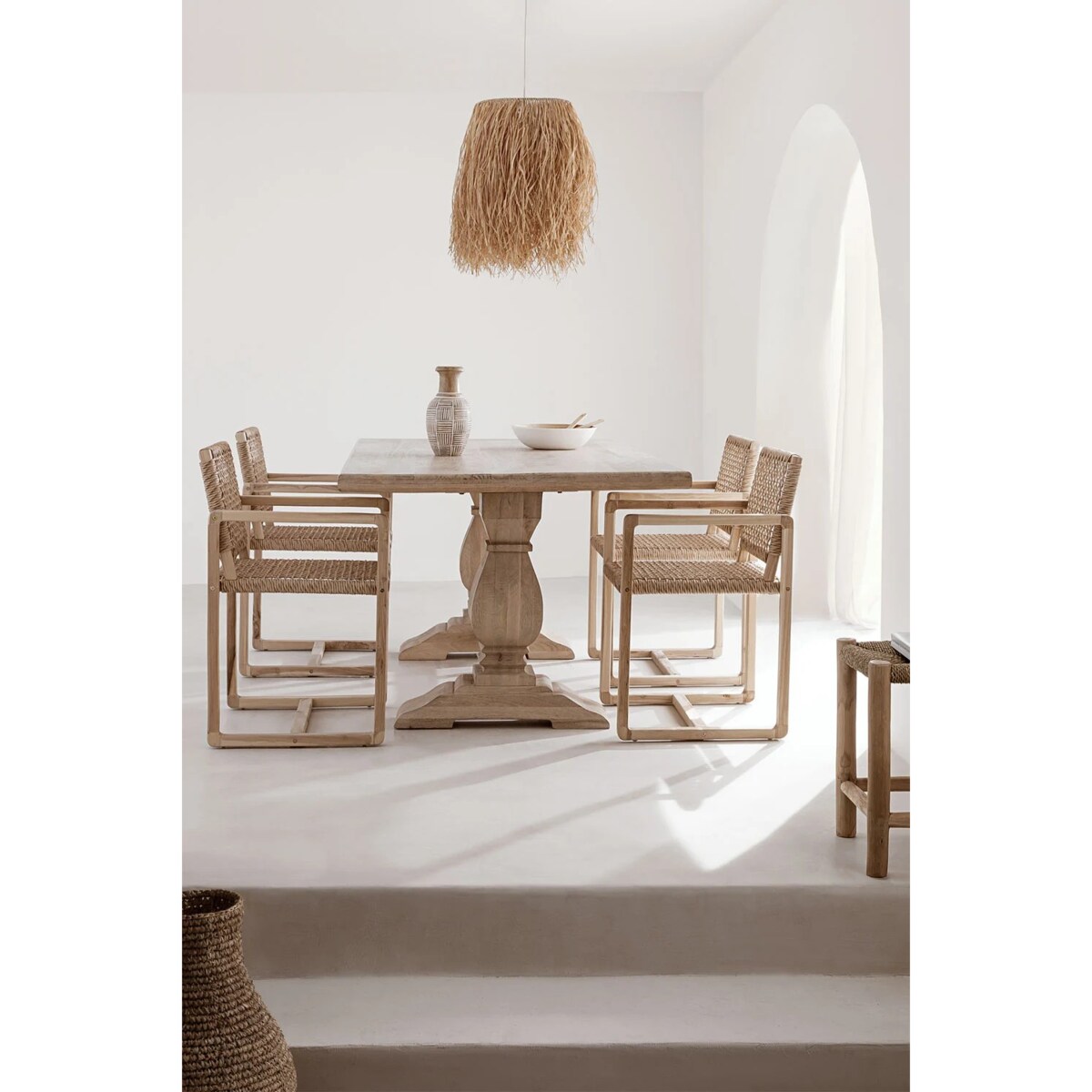 Prostokątny stół do jadalni z drewna mango Sanzia 220x100 cm