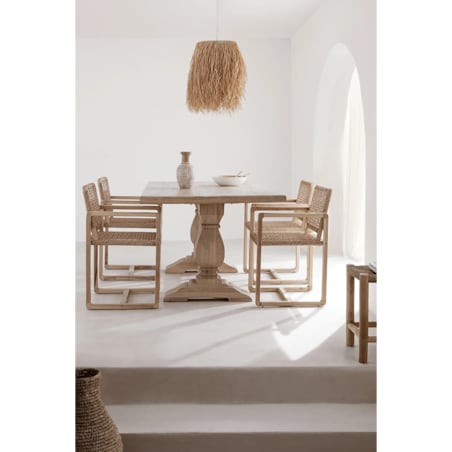 Prostokątny stół do jadalni z drewna mango Sanzia 220x100 cm