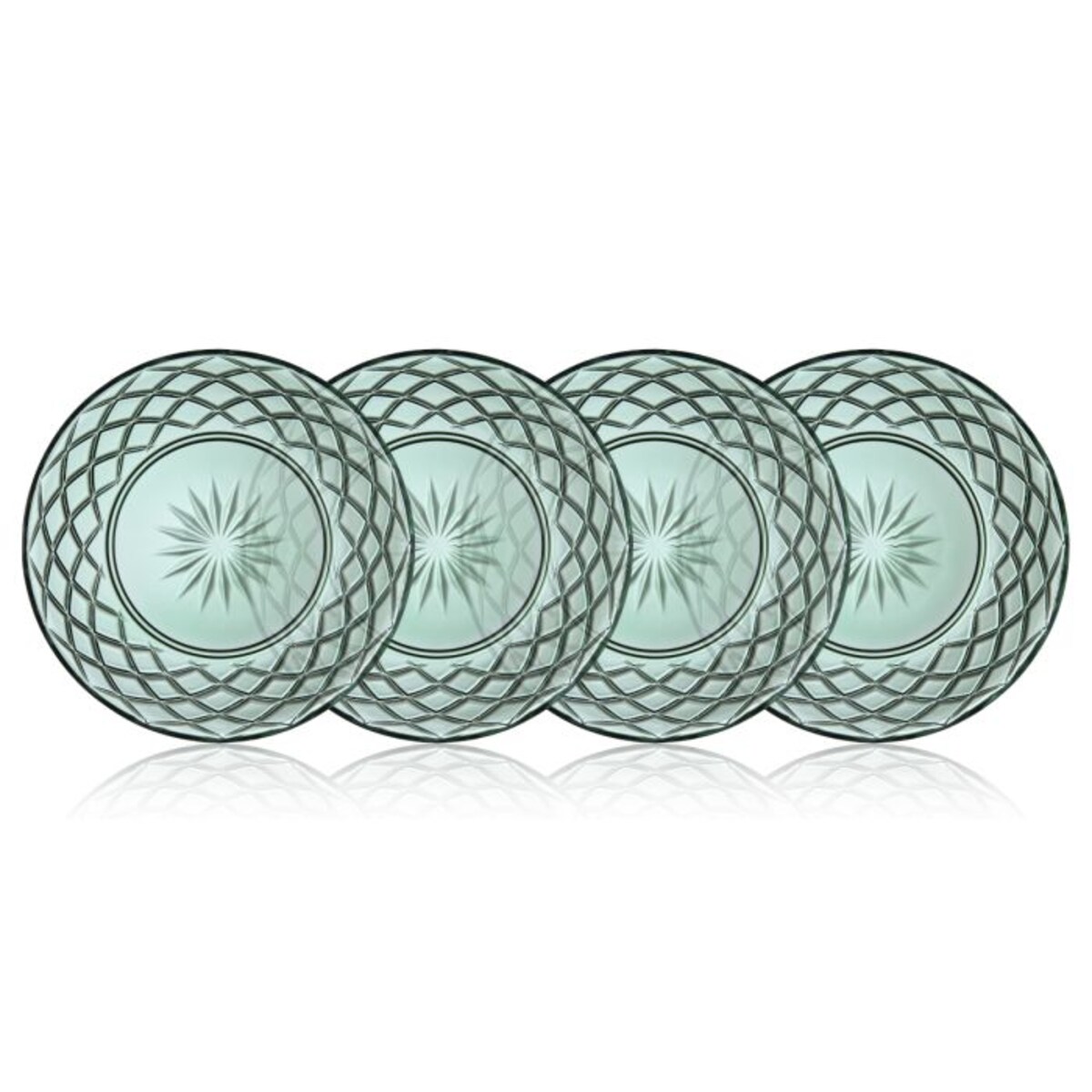 Talerze Sorrento 21 cm 4 sztuki zielone 32010