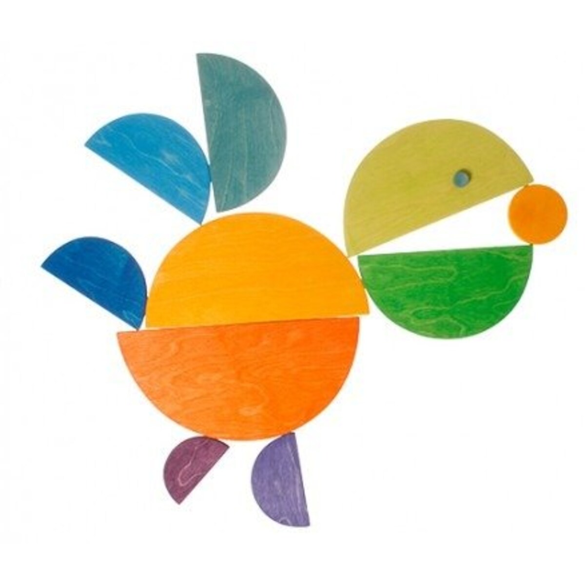 Półokręgi 11 el. dla dzieci - drewniane klocki kolorowe 2+ Grimm's