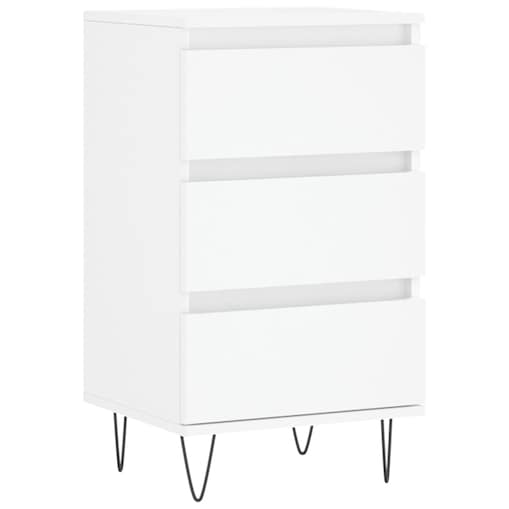 vidaXL Komoda, biała, 40x35x70 cm, materiał drewnopochodny