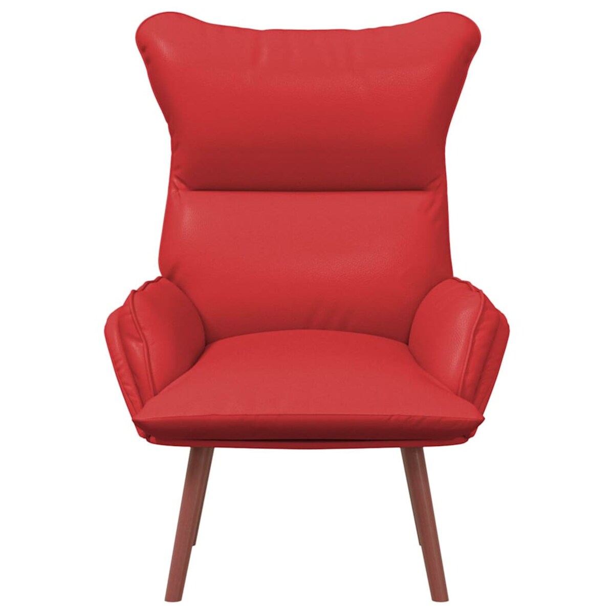 vidaXL Fotel relaksacyjny Czerwony 69 x 74 x 93 cm Skóra syntetyczna