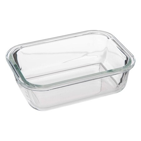 Szklany pojemnik na żywność z hermetyczną pokrywką, transparentny