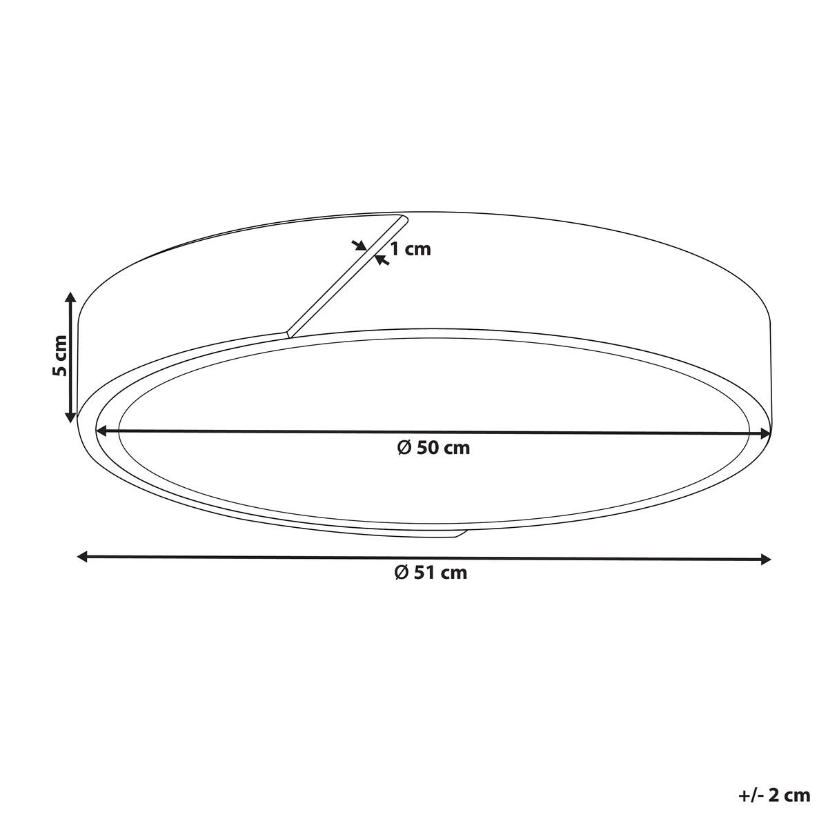 Lampa sufitowa LED PATTANI Metal Biały