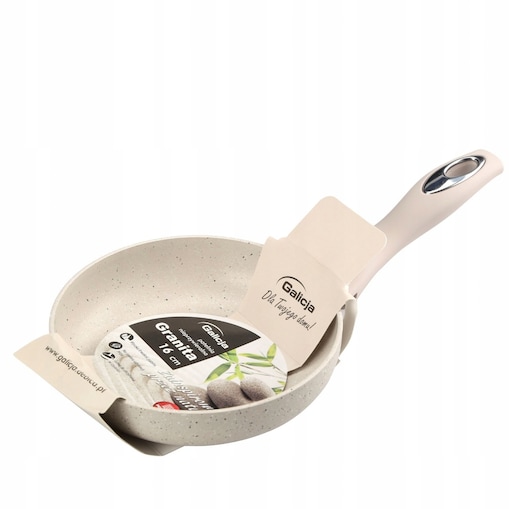 PATELNIA GRANITA mini mała 16 cm indukcja patelka poręczna w kuchni