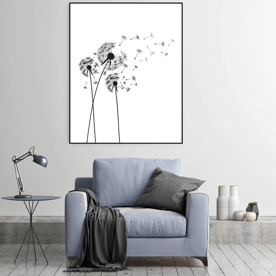 plakat dmuchawce 21x30 cm