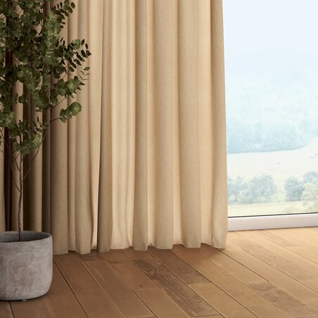 Zasłona na taśmie marszczącej 1 szt. 130x260 beżowy