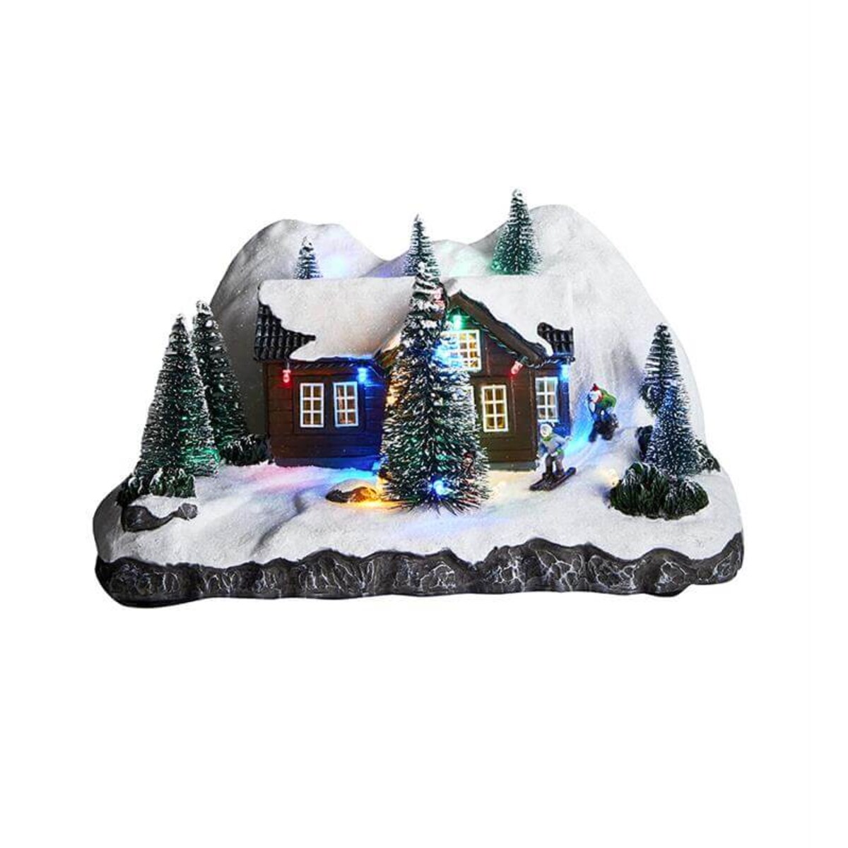 Świąteczna dekoracja świetlna z figurkami LED 0,03W biała ciepła