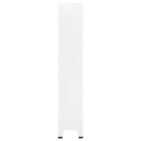 vidaXL Industrialny regał na książki, biały, 80x32x180 cm, stal