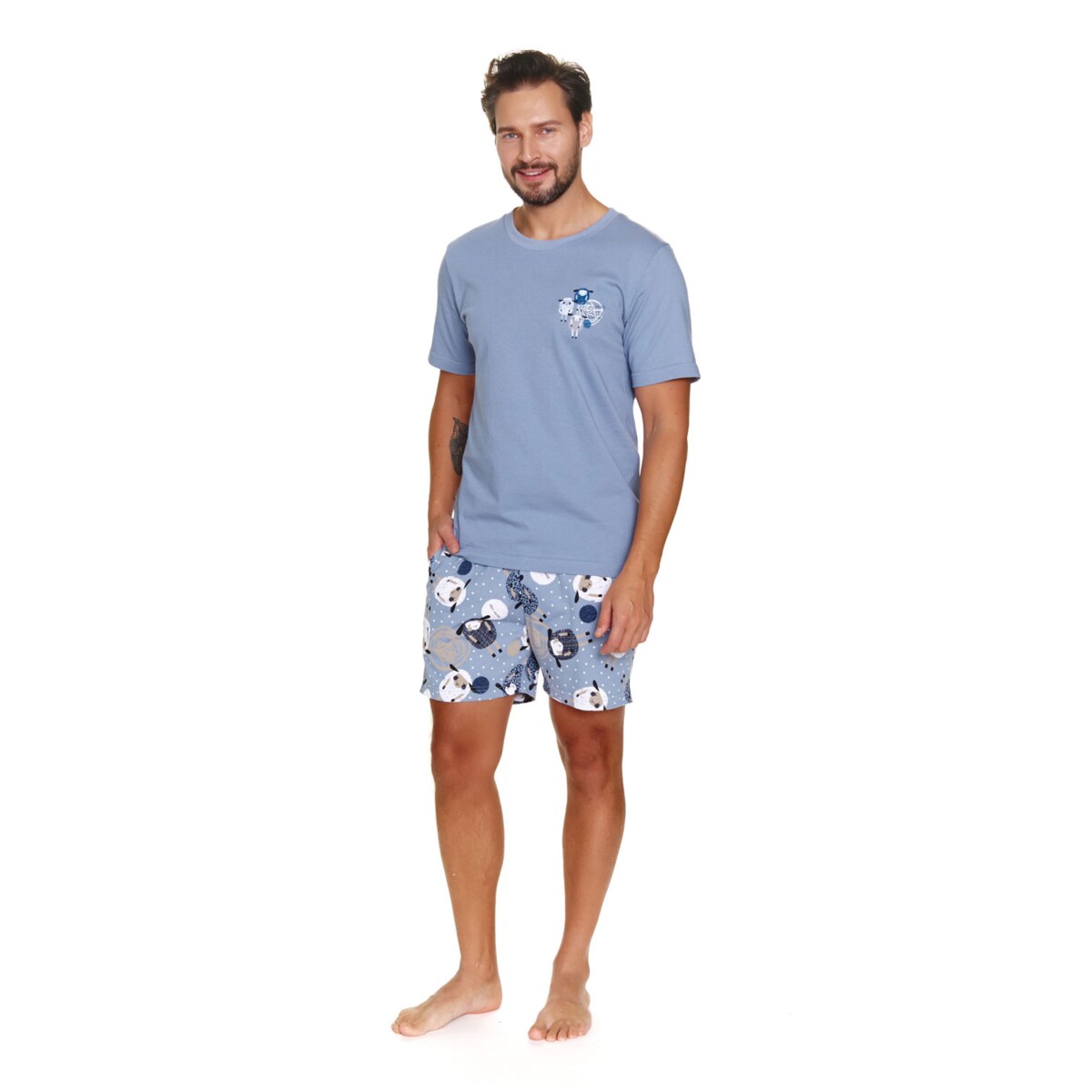 Doctor Nap Szara piżama męska - 2XL