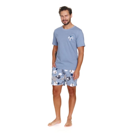 Doctor Nap Szara piżama męska - 2XL