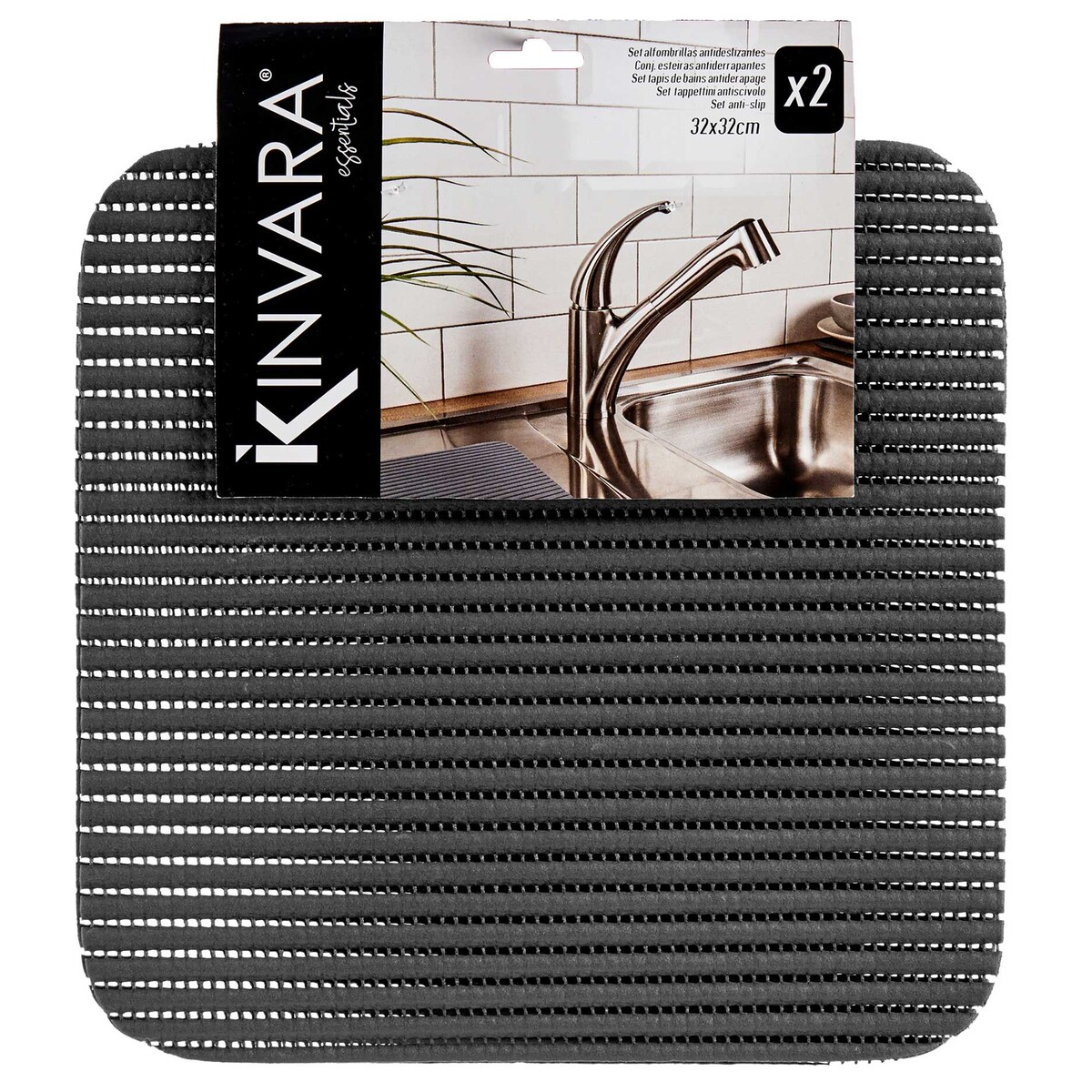 Plastikowa mata EVIA, 32 x 32 cm, 2 sztuki