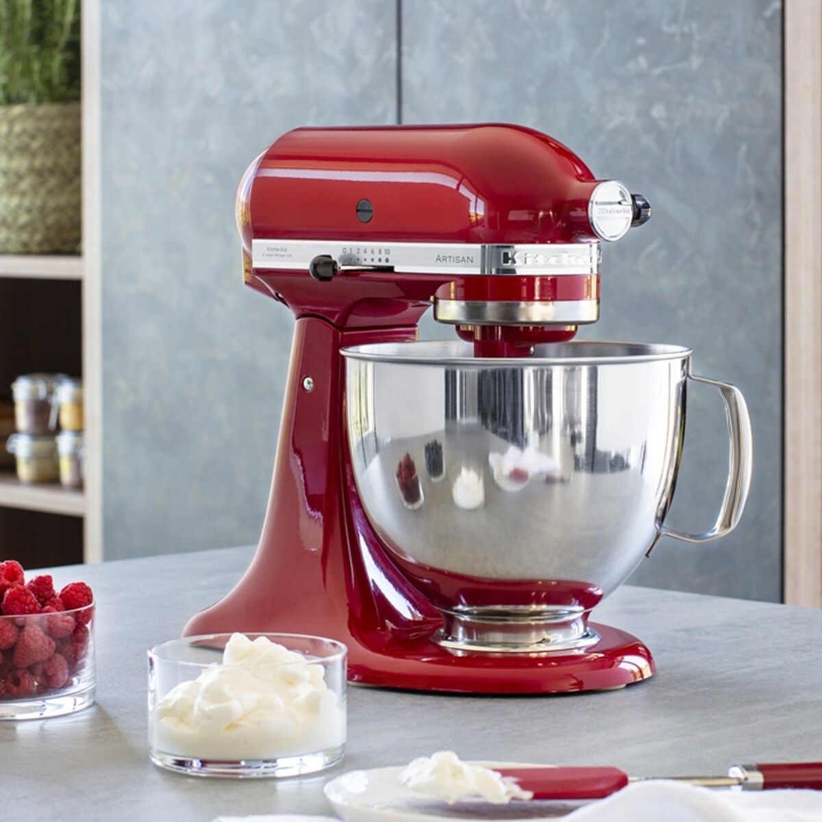 4,8L Artisan 5 KitchenAid 5KSM175PSECA czerwony karmelek