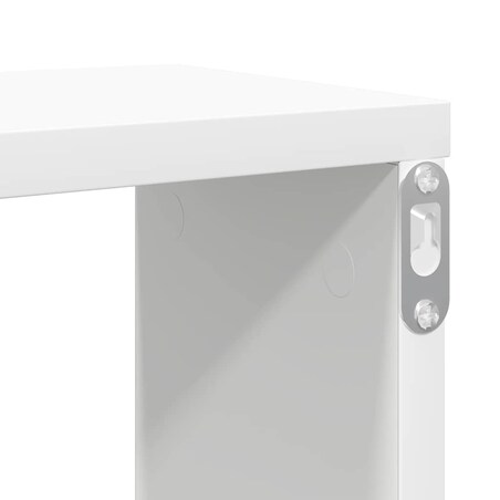 vidaXL Półki ścienne kostki, 4 szt., białe, 100x15x30 cm