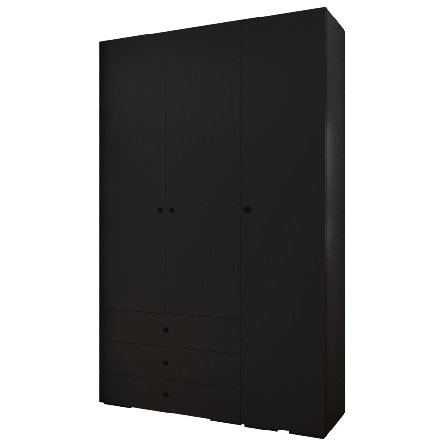 Garderoba wysoka do przedpokoju INOVA 2 Z17 czarny+czarny