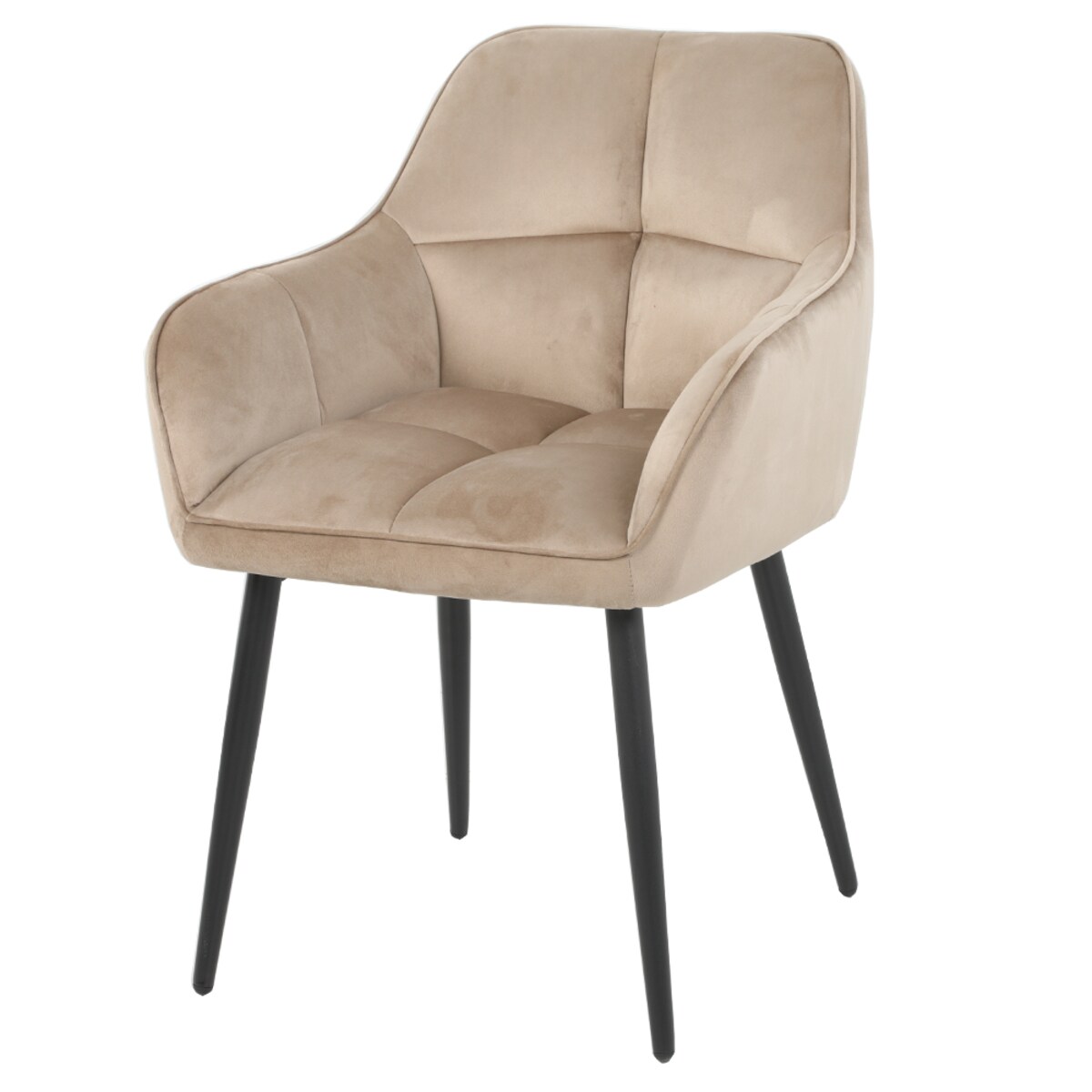 Krzesło brązowe welurowe ELIOR coffee tapicerowane do salonu jadalni