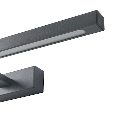 Kinkiet LED obrazowy/łazienkowy ARROS Metal Czarny