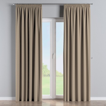 Zasłona na taśmie marszczącej 1 szt. 130x245 oliwkowobeżowy melanż