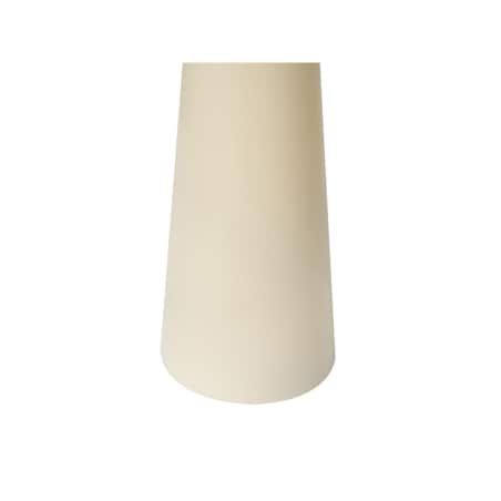 Zestaw 6 świec LED AURUM 28 cm Złamana biel