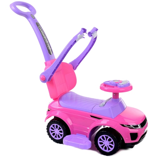 Jeździk FUNFIT KIDS różowy samochodzik dla dzieci pchacz 3w1 do 27 kg
