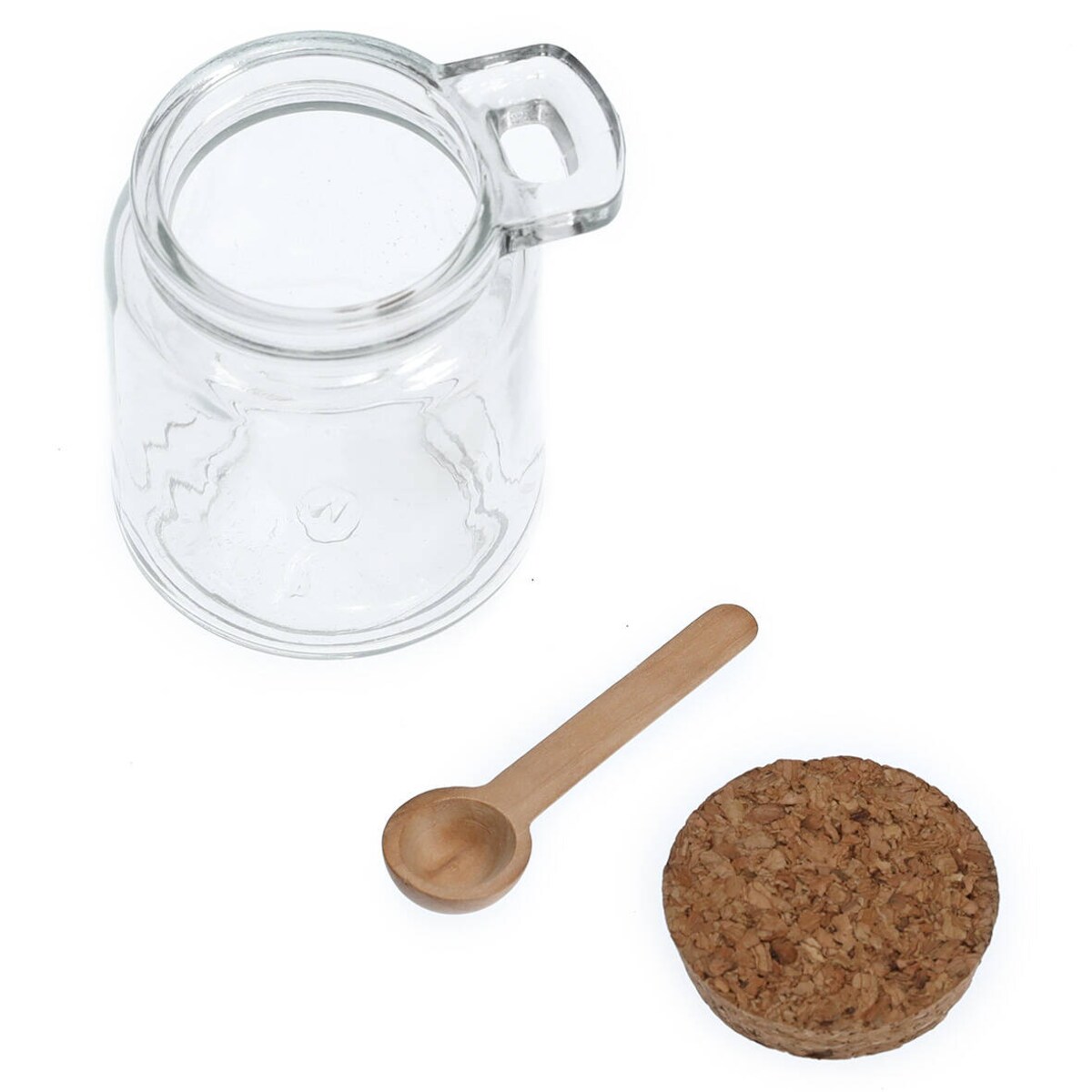Słoik zamykany korkiem z praktyczną łyżeczką, 250 ml