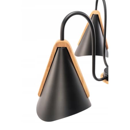 Lampa Sufitowa Skandynawska Czarna 3 Ramiona Metal