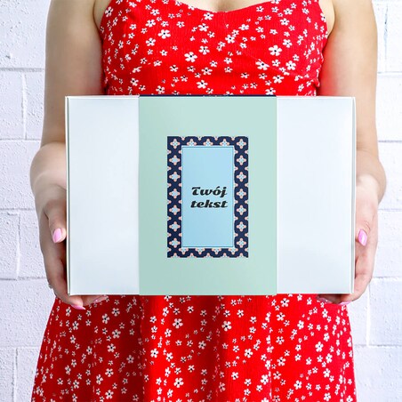 Personalizowany Box dla Taty - kawa smakowa, herbata sypana, kubek, zaparzacz, etykieta z personalizowanym nadrukiem na prezent upominek dla ojca