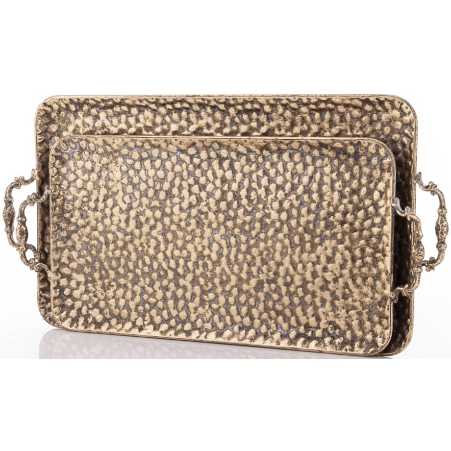 Taca złota ozdobna 2 szt. 57x30 cm RICO