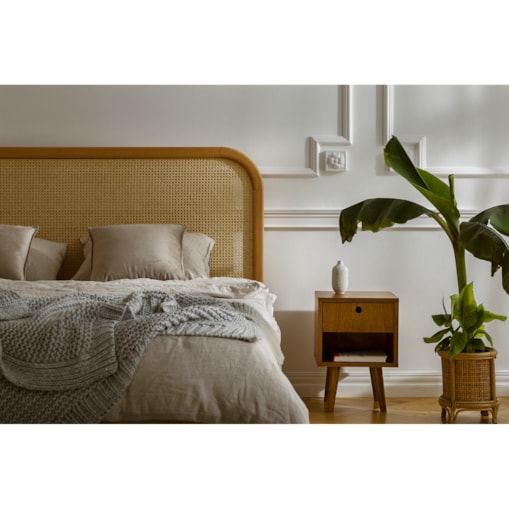 Łóżko Japandi (180X200) w tkaninie Tierra 02