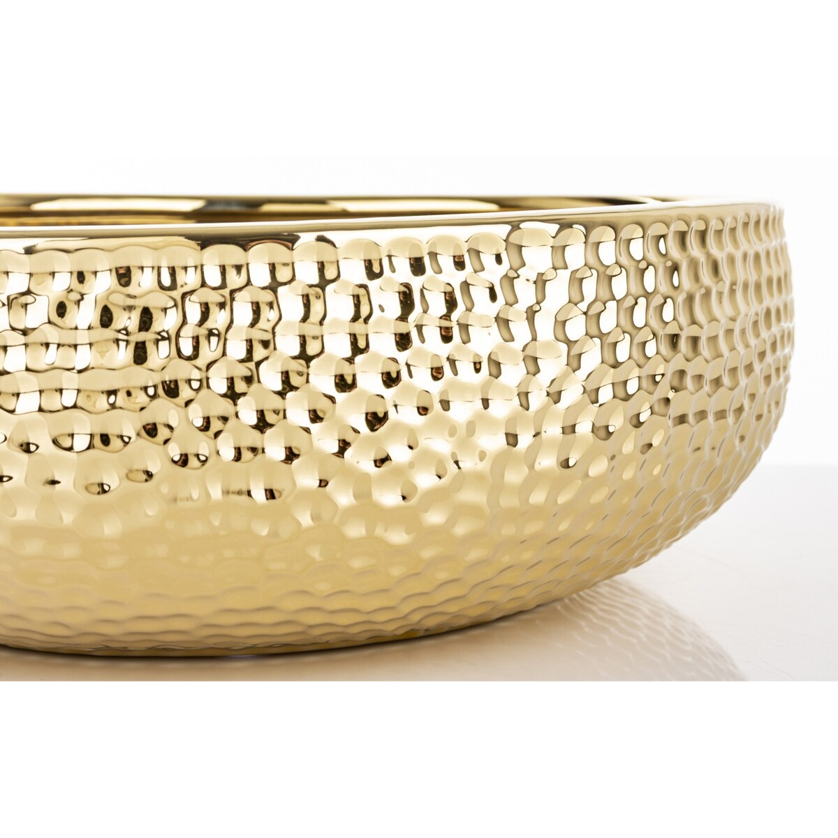 Misa ceramiczna dekoracyjna 10x Ø 30 cm KAUSSI-2 złota