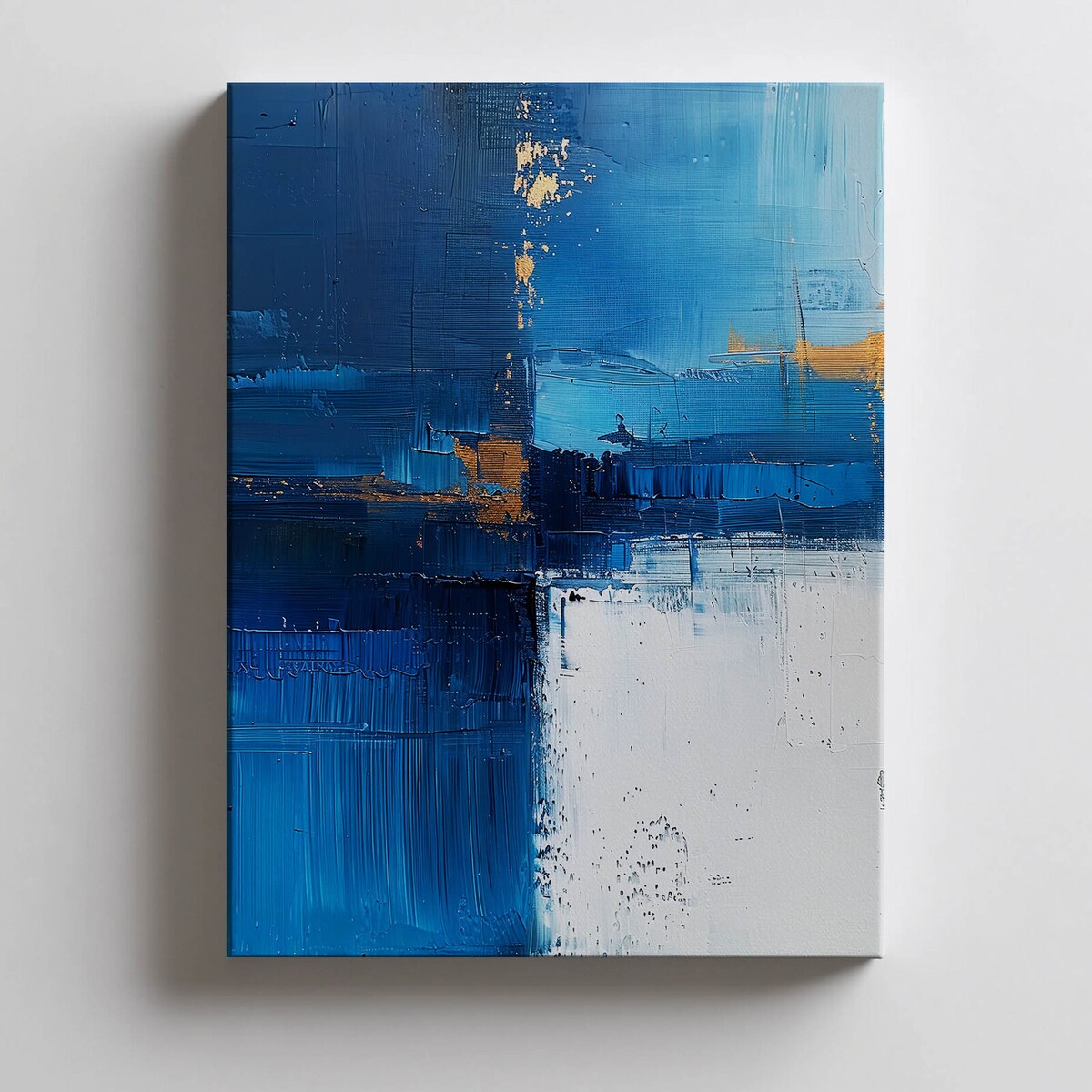 Spokój Szafiru, 40x50 cm, bez ramy, płótno premium na blejtramie