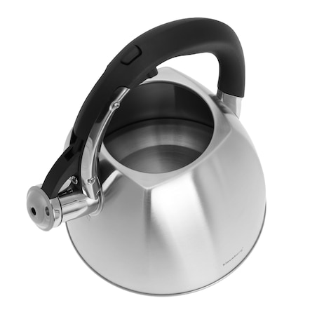 Czajnik stalowy z gwizdkiem 2.2L srebrny Inox KLAUSBERG