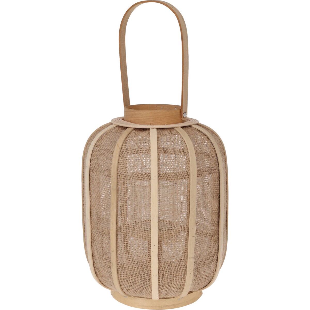 Lampion rattanowy BOHO z szerokim uchwytem