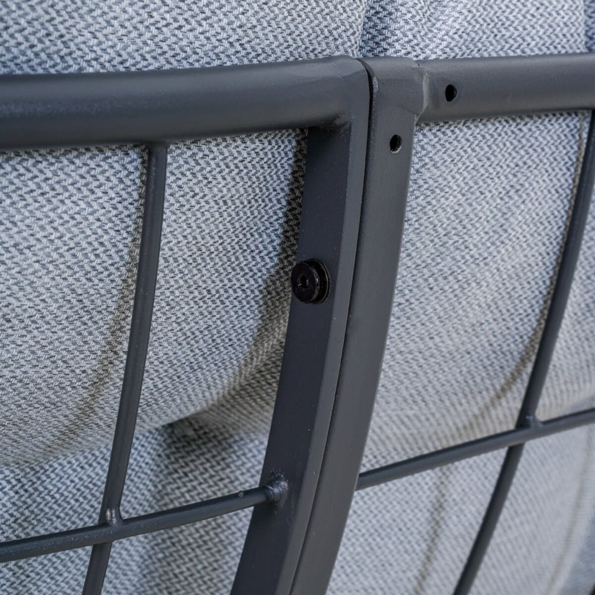 Fotel bujany ogrodowy Nube szary dwuosobowy