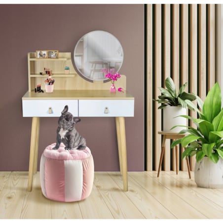 Toaletka z lustrem SCANDI kosmetyczna skandynawska