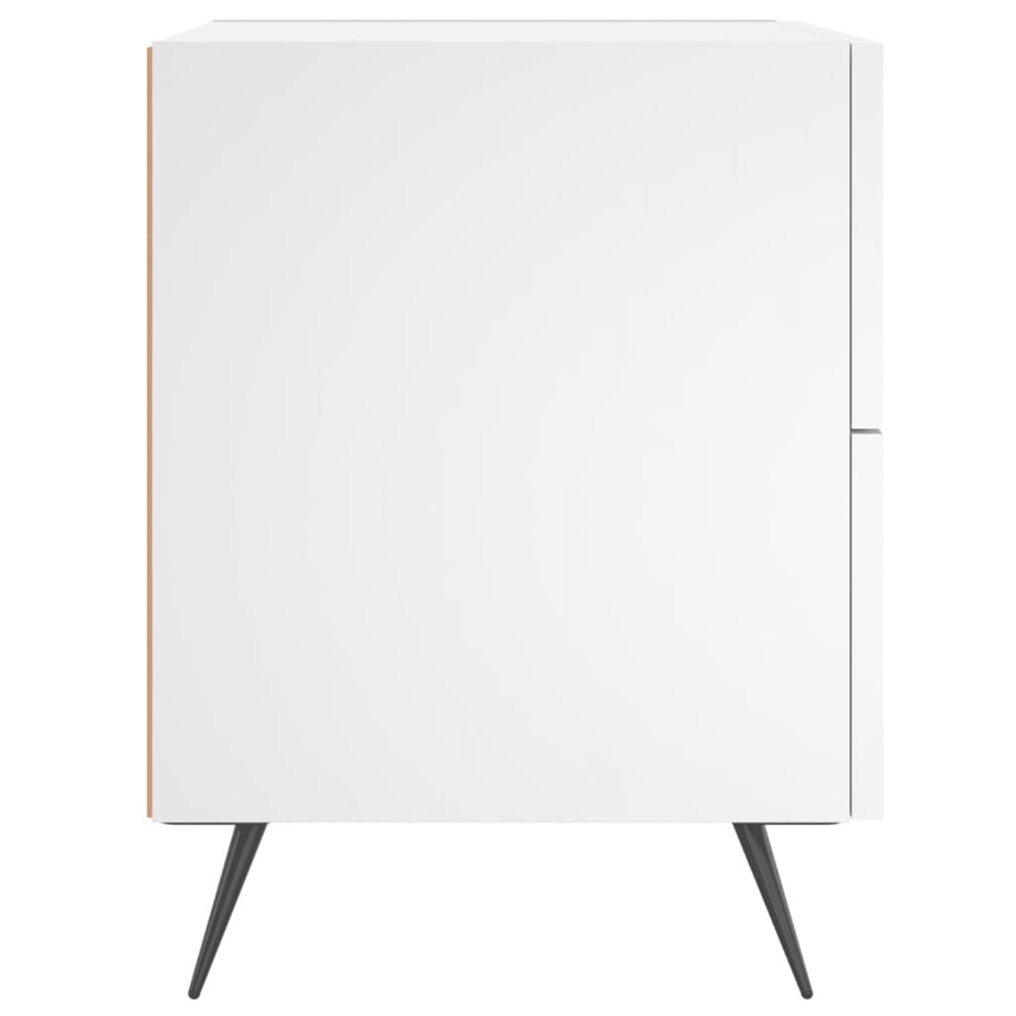 vidaXL Szafka nocna, biała, 40x35x47,5 cm, materiał drewnopochodny