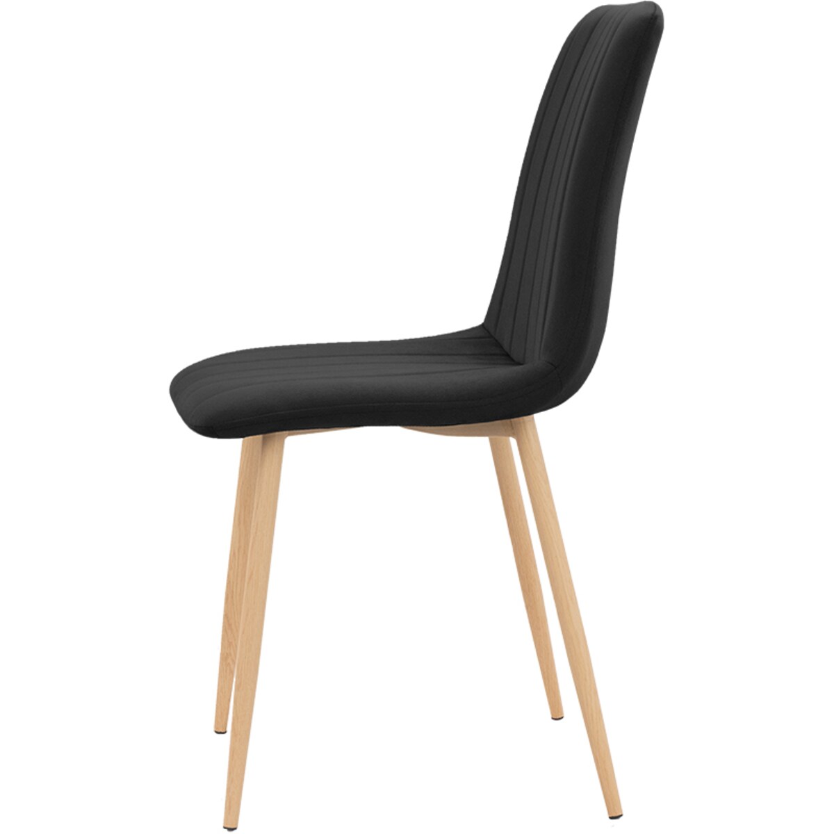 Krzesło tapicerowane czarne nowoczesne do salonu welurowe