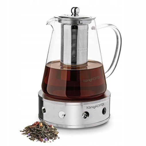 Dzbanek IMBRYK do herbaty z zaparzaczem podgrzewaczem 1,3 l na prezent mama