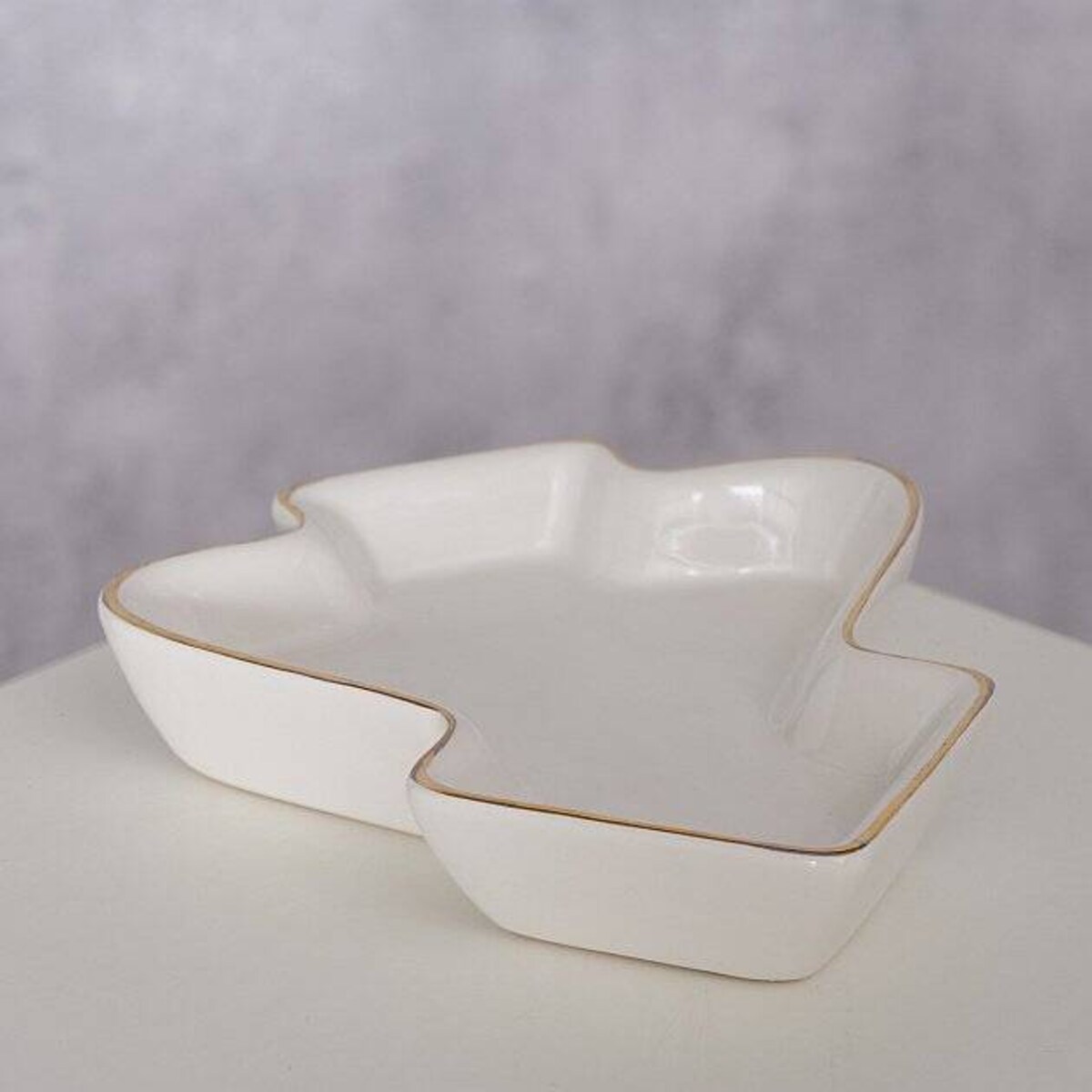 Ceramiczna miseczka w kształcie choinki NIVA, 11 x 12 cm