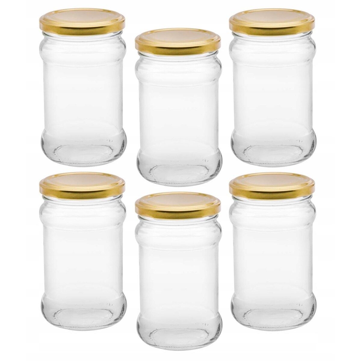 SŁOIK SZKLANY z zakrętką nakrętką 6szt 315 ml na dżem weki przetwory soki