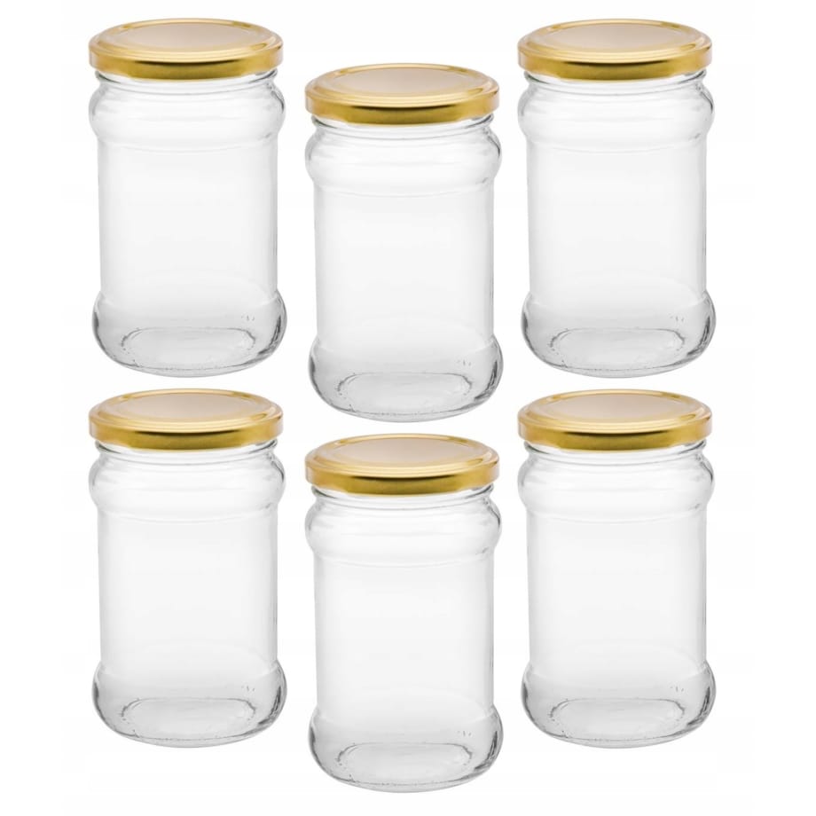 SŁOIK SZKLANY z zakrętką nakrętką 6szt 315 ml na dżem weki przetwory soki