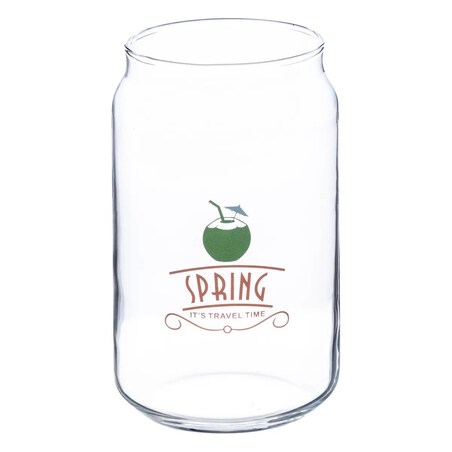 Szklanka szklana do napojów z rurką Summer B kpl. 4 szt.