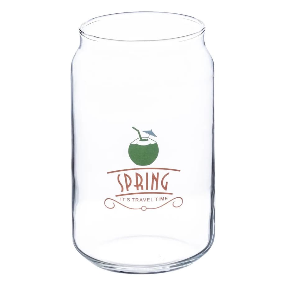 Szklanka szklana do napojów z rurką Summer B kpl. 4 szt.