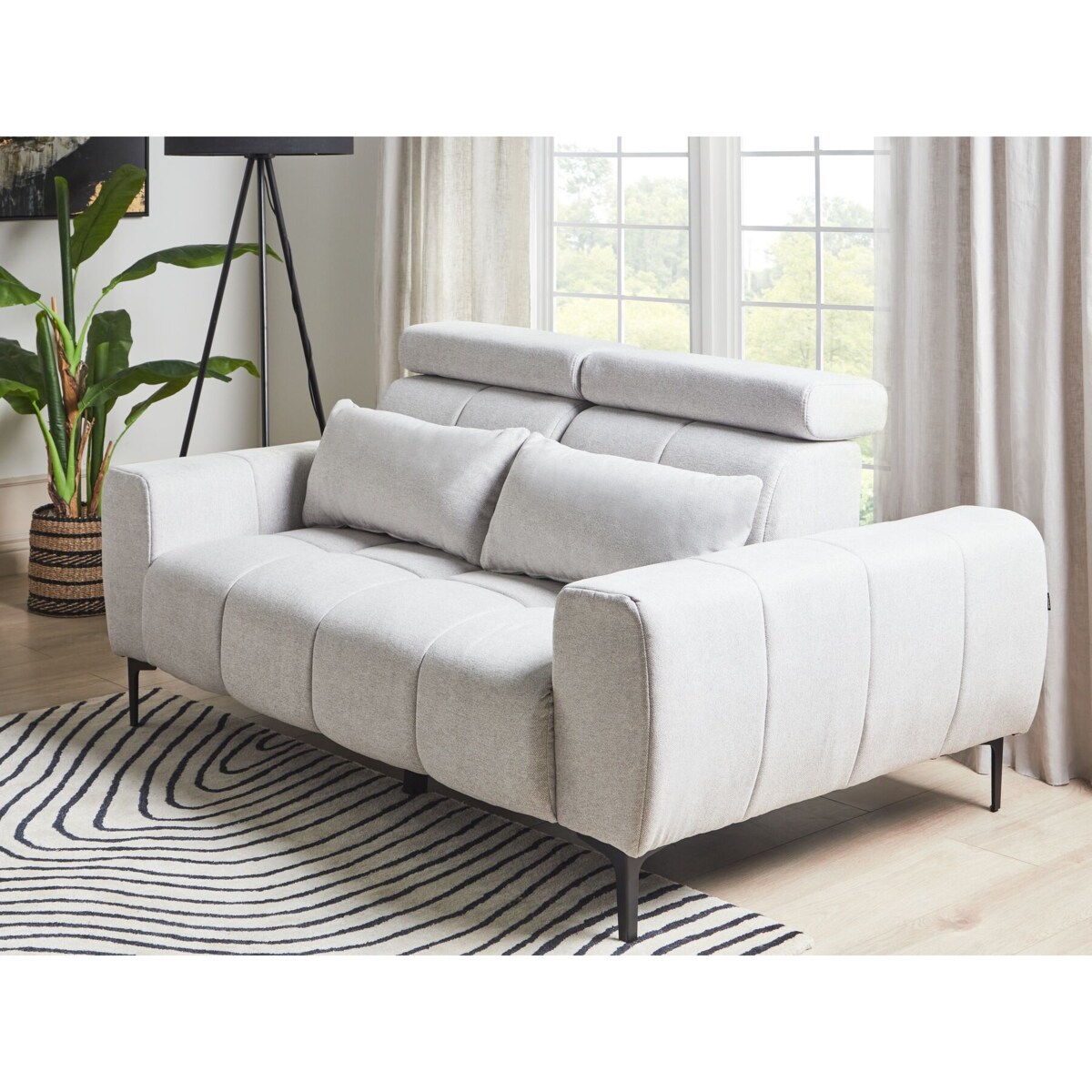 Sofa 2-osobowa szara VEGAMO