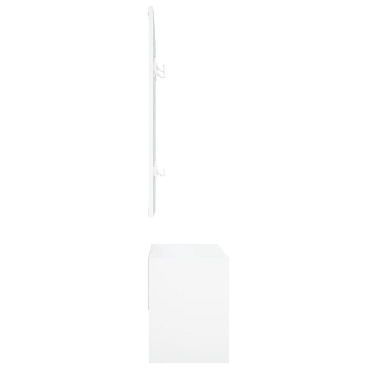 vidaXL Zestaw mebli do przedpokoju, biały, materiał drewnopochodny