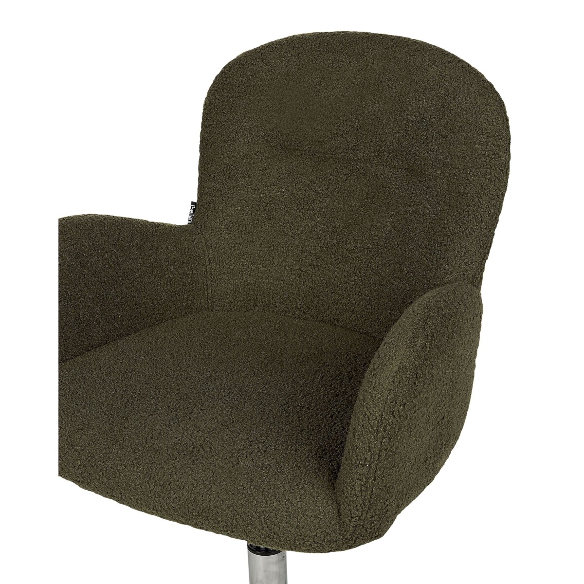 Krzesło biurowe regulowane boucle zielone PRIDDY