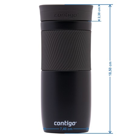 Zestaw kubków termicznych Contigo Byron 470ml - Stainless Steel + Matte Black