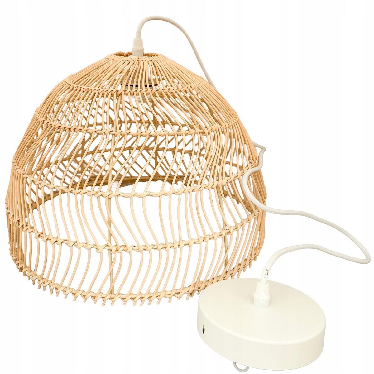 LAMPA SUFITOWA WISZĄCA NAD STÓŁ BOHO NATURALNA do domu salonu duża 36cm