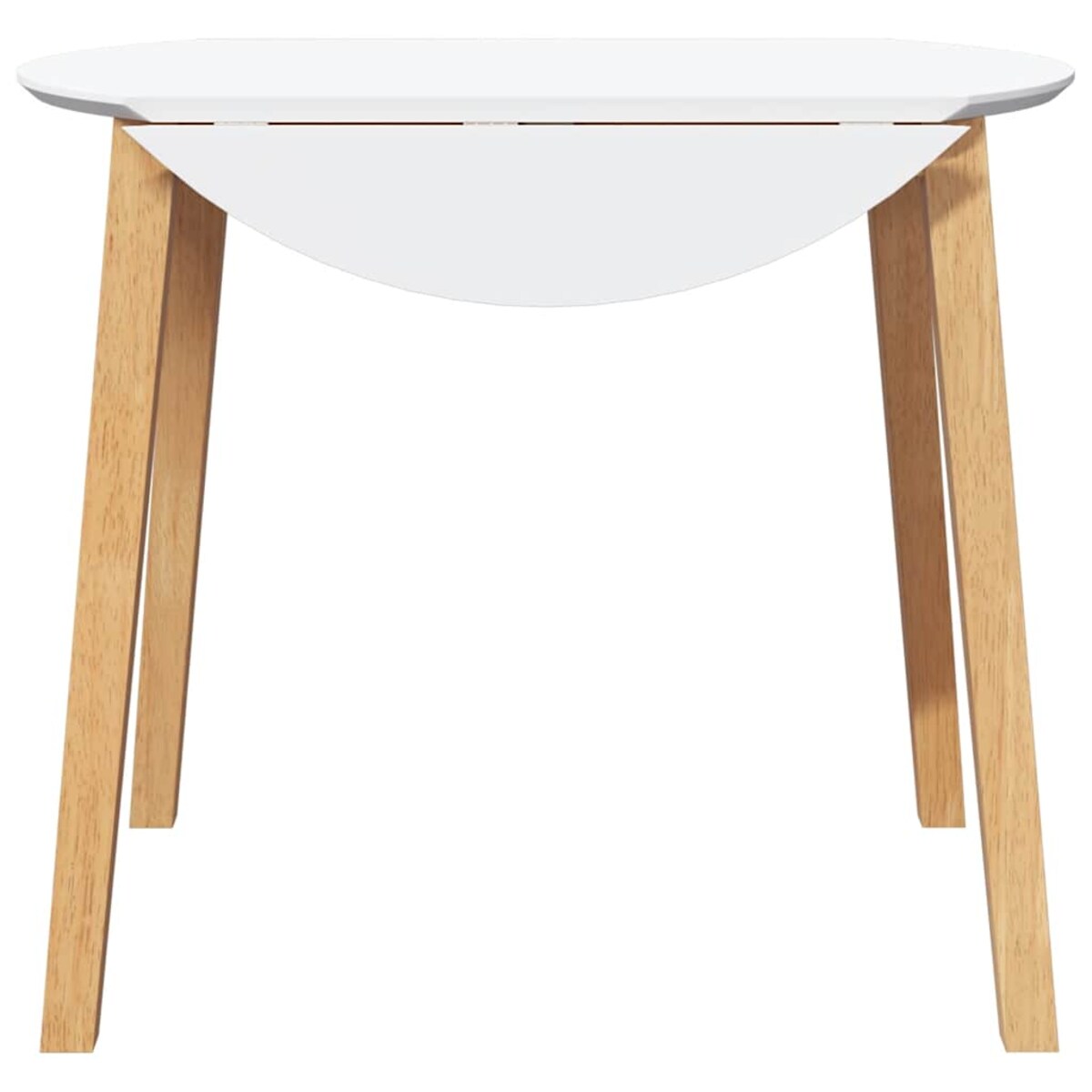 vidaXL Stół jadalny Naturalne drewno lite Guma