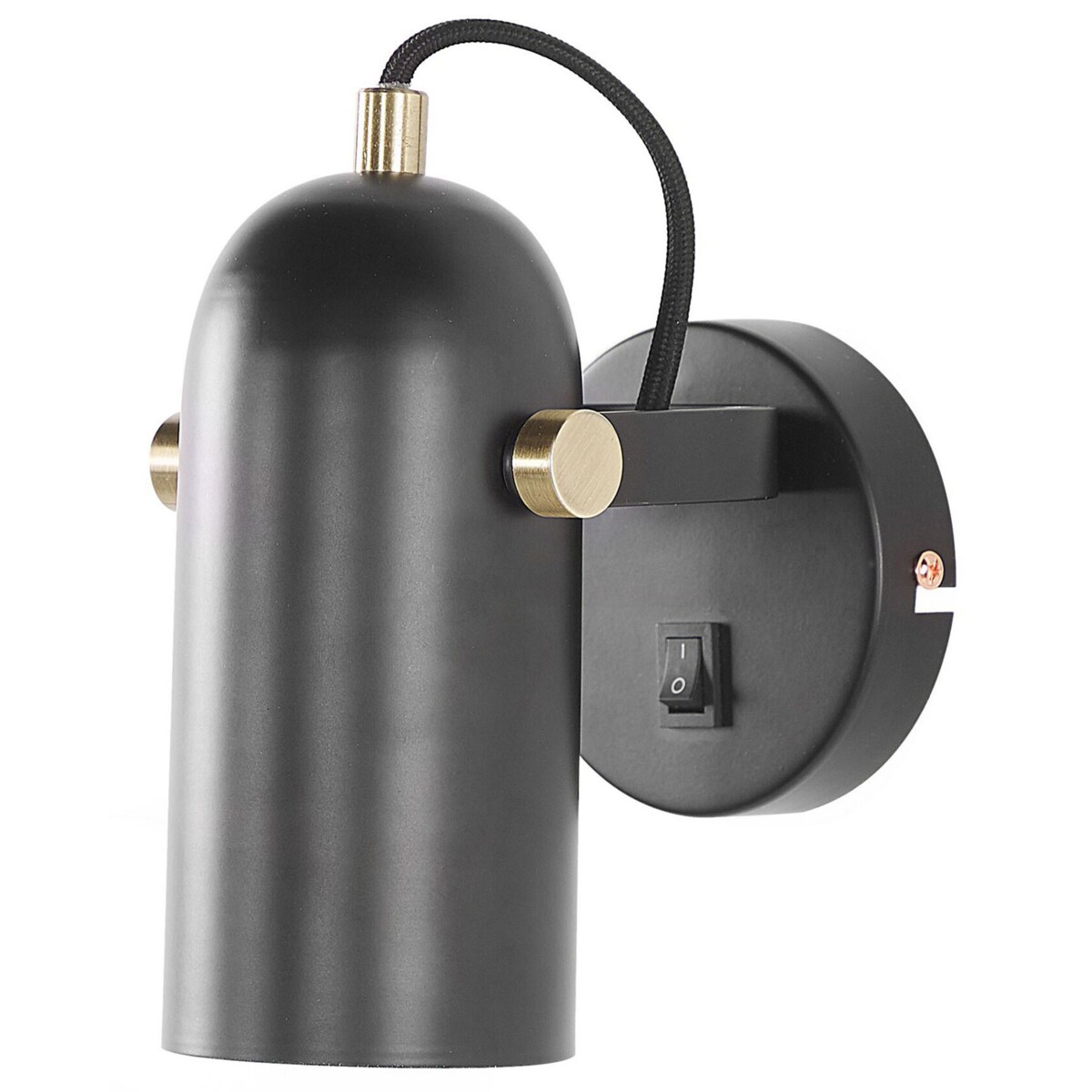 Lampa spot metalowa czarna TYRIA